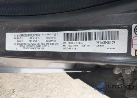 2014 Chrysler 200 Lx from USA, damaged, VIN 1C3CCBAB6EN204588